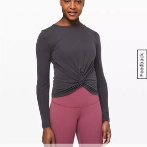 Lululemon Crescent Long Sleeve *Cupro Rib size 6